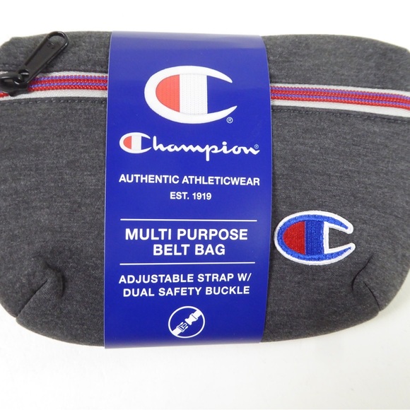 Champion Jersey Knit Hip Waist Fanny Pack Travel Belt Bag NWT - Picture 2 of 7